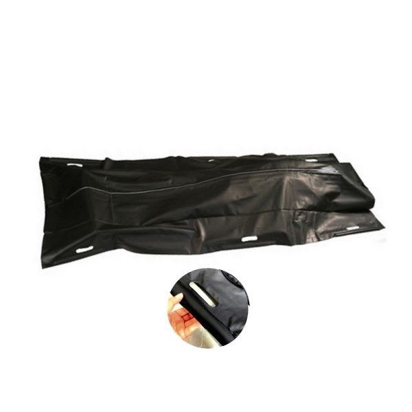 SAC MORTUAIRE NOIR AVEC ZIP EN PVC