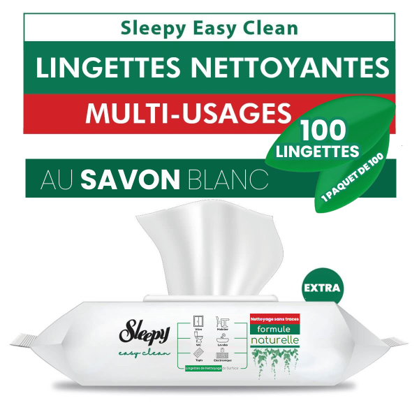 LINGETTES NETTOYANTES MULTI-USAGES AU SAVON BLANC